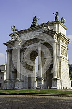 Arco della Pace in Milan, Italy