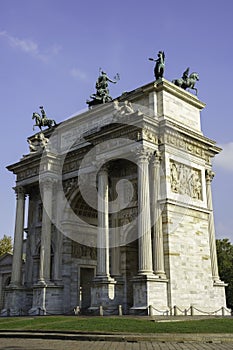 Arco della Pace in Milan, Italy
