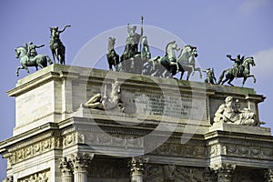 Arco della Pace in Milan, Italy