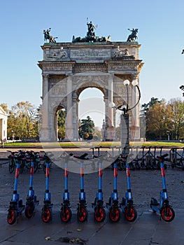 Arco della Pace in Milan, Italy