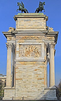 Arco della Pace on piazze Sempione