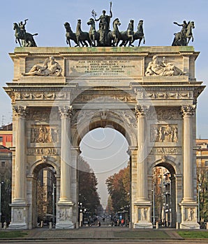 Arco della Pace on piazze Sempione