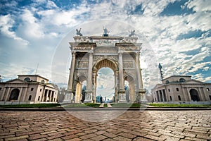 Arco della Pace Porta Sempione in Milan