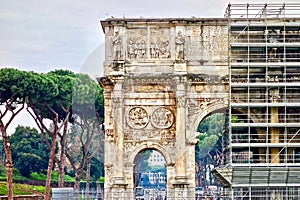 Arco di Constantino, Arch of Constantine in Rome, Italy photo