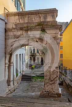 Arco di Riccardo in Italian town Trieste