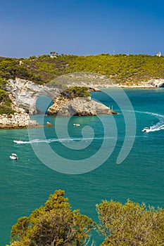 Arco di San Felice near Vieste, National park Gargano, Apulia, Italy photo