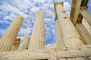 Arcopolis Parthenon columns rise skyward