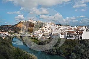 Arcos de la Frontera and Guadalete River -  Cadiz Province, Andalusia, Spain photo