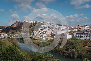 Arcos de la Frontera and Guadalete River -  Cadiz Province, Andalusia, Spain photo