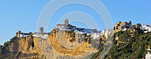 Arcos de la Frontera Spain - View of the town from the riverside