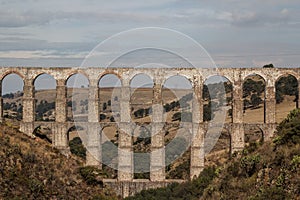 Arcos del Sitio aqueduct for water supply in Tepotzotlan photo