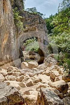 The Arcs ravine towards Saint-Martin-de-Londres in the Herault department - Occitanie region photo