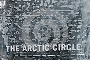 The Arctic circle ice blocks wall