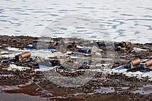 Arctic coast pollution