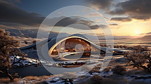Arctic Elegance: Parametric Ski Cabin in Icelandic Splendor