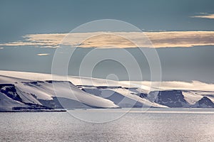 Arctic Islands Glaciers, snowfields and rock outcrops