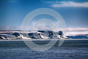 Arctic Islands Glaciers, snowfields and rock outcrops