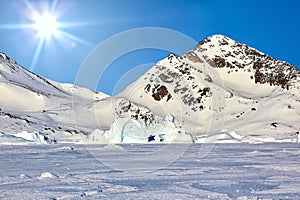 Arctic landscape in East Greenland