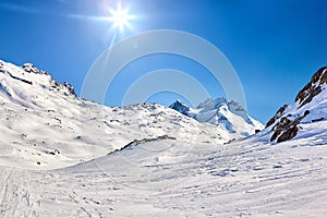 Arctic landscape in East Greenland