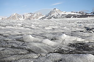 Arctic landscape - on the glacier