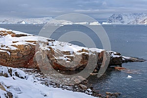 Arctic landscape - Scoresbysund - Greenland