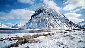 Arctic Mountain A Majestic Snow-covered Beauty