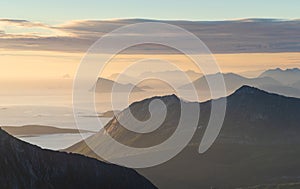 Arctic Norway at midnight