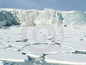 Arctic Ocean - glacier and ice