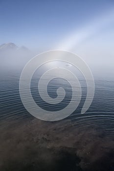 Arctic rainbow in Svalbard