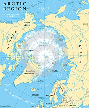 Arctic Region Map photo