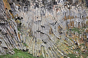 Basaltic rocks formations