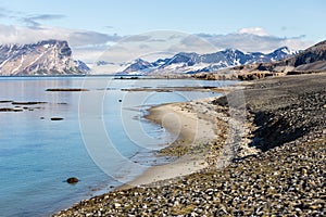 Arctic summer landscape - Spitsbergen, Svalbard