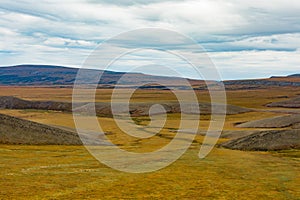 Arctic Tundra Landscpe Yukon Territory YT Canada photo