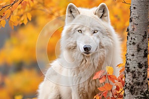 Arctic Wolf Looking at the Camera