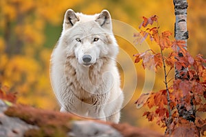 Arctic Wolf Looking at the Camera