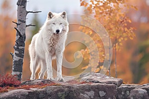 Arctic Wolf Looking at the Camera