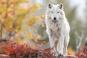 Arctic Wolf Looking at the Camera