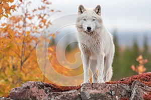 Arctic Wolf Looking at the Camera