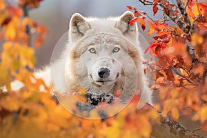 Arctic Wolf Looking at the Camera