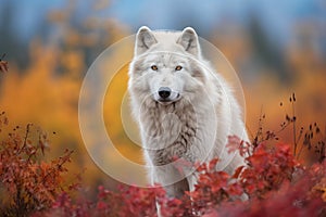 Arctic Wolf Looking at the Camera