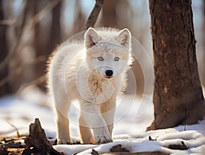 Arctic wolf pup