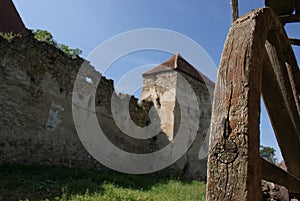 Arcus fortress Church in Transylvania photo
