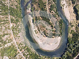 Arda River near town of Madzharovo, Bulgaria