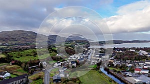 Ardara County Donegal , Ireland - JANUARY 15 2024 : The Ardara distillery is producing in the town