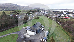 Ardara County Donegal , Ireland - JANUARY 15 2024 : The Ardara distillery is producing in the town