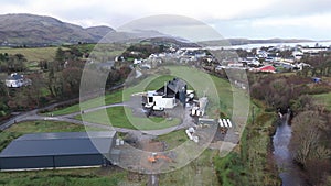 Ardara County Donegal , Ireland - JANUARY 15 2024 : The Ardara distillery is producing in the town