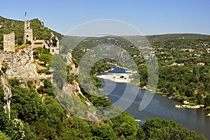 Ardeche gorges landscape