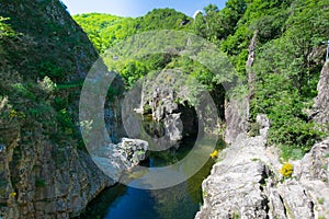 Ardeche river in France