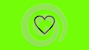 Ardent heart icon animation