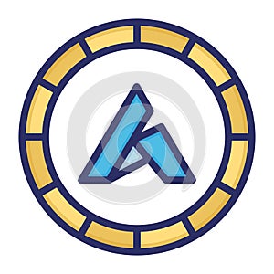 Ardor, ardor cryptocurrency, blockchain, bitcoin, fully editable vector icons